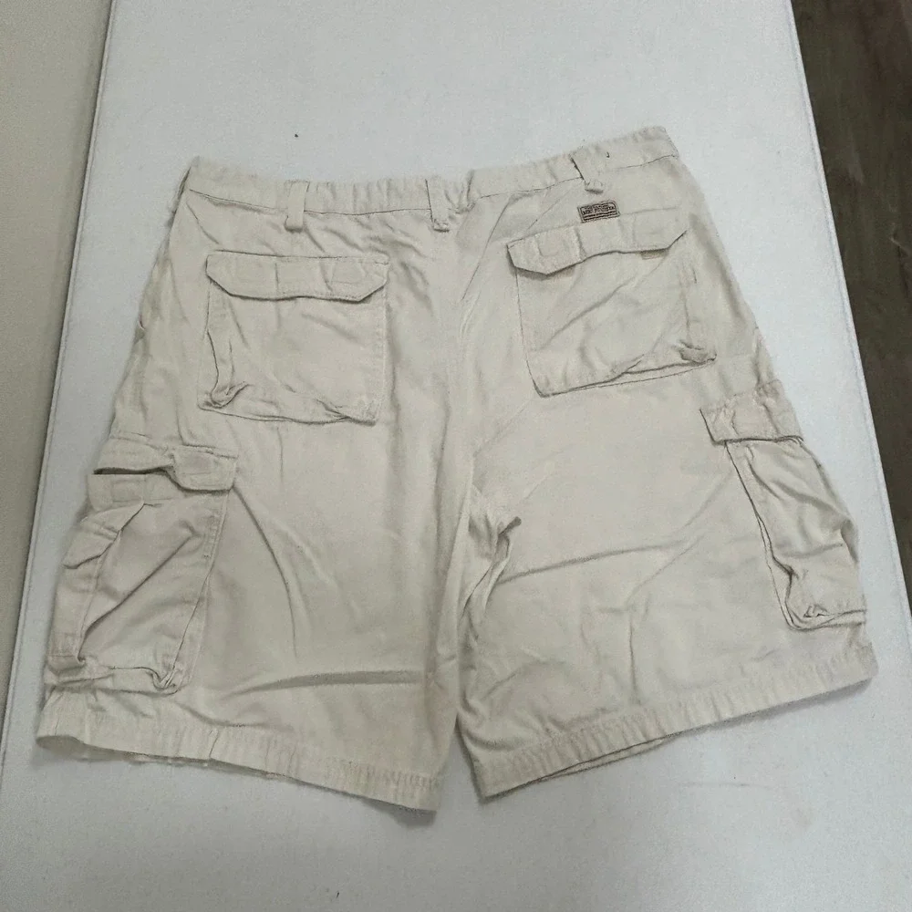 Red Head Mens Relaxed Fit Cotton Cargo Shorts Beige Utility Hiking Size 36 37